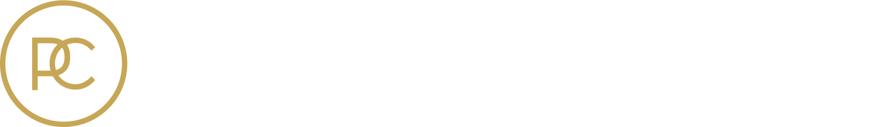 Horizontal Logo Satin Gold White